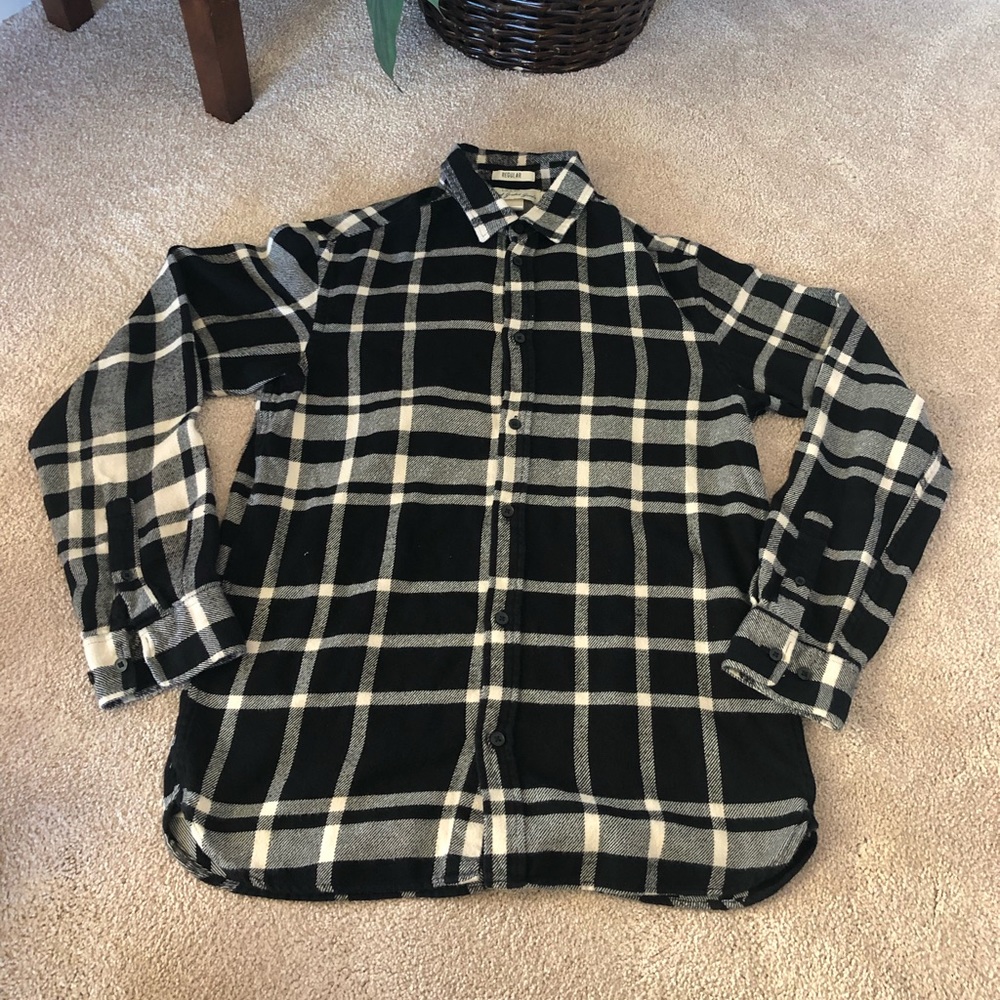 H&M Black and White Flannel